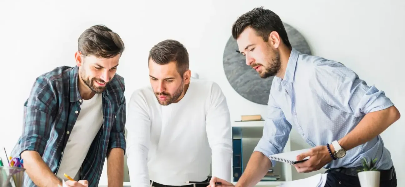 Techbyte team reviewing an IT services roadmap